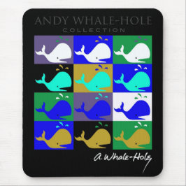 Andy Whale-Hole™_12 paneel omgekeerde kleurenmouse Muismat
