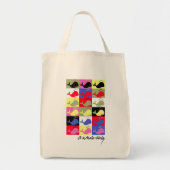 Andy Whale-Hole™_18 paneel Tote Bag (Voorkant)