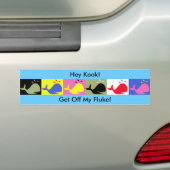Andy Whale-Hole™_"Ga van mijn vloek af!" Bumpersticker (Op auto)
