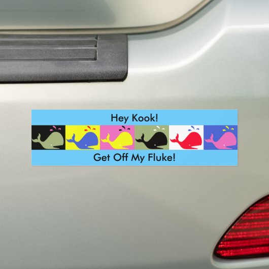 Andy Whale-Hole™_"Ga van mijn vloek af!" Bumpersticker (Op auto)