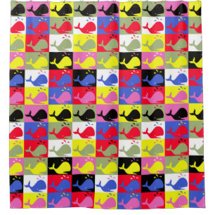 Andy Whale-Hole™_Lots o' walvissen_pop art parodie Douchegordijn