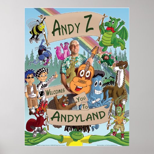 Andy Z en Friends poster (Voorkant)
