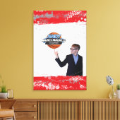 ANDY's BAR MITZVAH SIGN IN BOARD Canvas Afdruk (Insitu (Woonkamer))