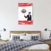 ANDY's BAR MITZVAH SIGN IN BOARD Canvas Afdruk (Insitu (Slaapkamer))