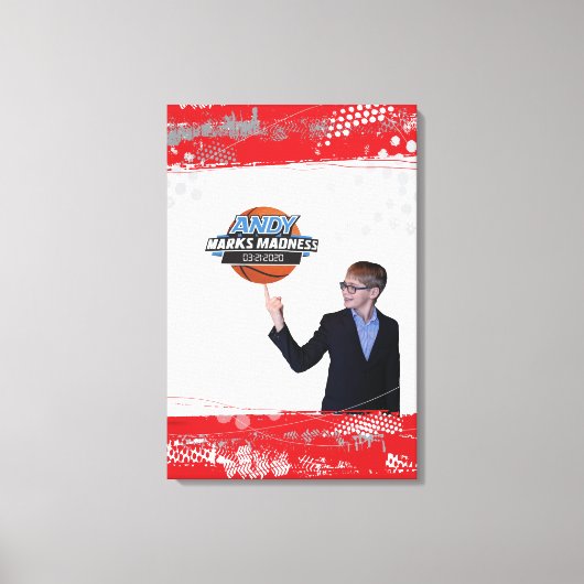 ANDY's BAR MITZVAH SIGN IN BOARD Canvas Afdruk (Voorkant)