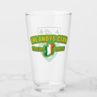 Andys Clan Pint Glass Glas