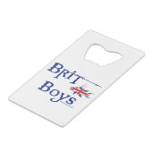 Andy's creditcard Bottle Open Creditkaart Flessenopener (Voorkant Gekanteld)