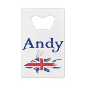 Andy's creditcard Bottle Open Creditkaart Flessenopener (Achterkant)