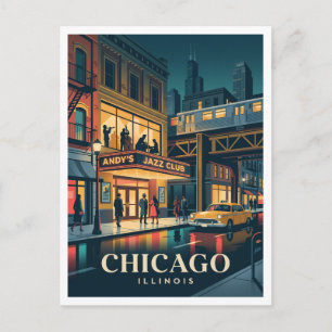 Andy's Jazz Club & Restaurant Chicago Illinois Briefkaart