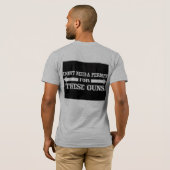 andys pic, PA POSSE REGELS - Gepersonaliseerd T-shirt (Achterkant volledig)