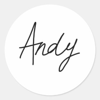 Andy's Signature Stickers
