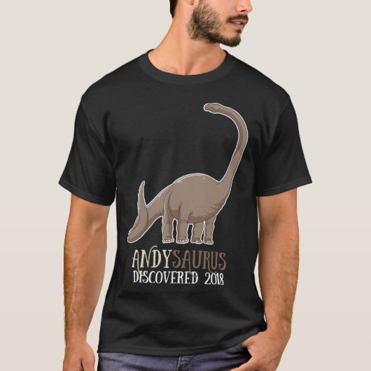 Andysaurus Discovered 2018 Dinosaur  rex Kids T-shirt (Voorkant)