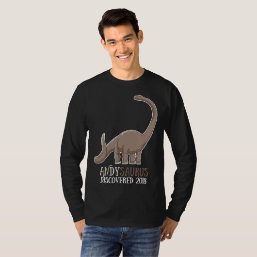Andysaurus Discovered 2018 Dinosaur  rex Kids T-shirt (Voorkant volledig)