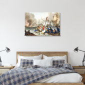 Anecdote bij de slag om Trafalgar Canvas Afdruk (Insitu (Slaapkamer))