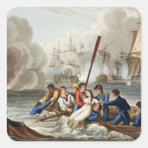 Anecdote bij de slag om Trafalgar Vierkante Sticker