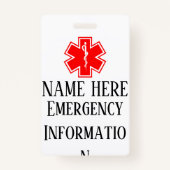 Anemic Badge met lanyard (Achterkant)