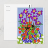 Anemon en Nasturtium Briefkaart (Voorkant / Achterkant)