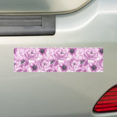 Anemonbloemen waterverf patroon bumpersticker (Op auto)