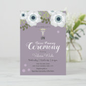 Anemone Afstuderen LPN Nurse Pinning Ceremonie Kaart (Staand voorkant)