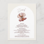 Anemone Arch Bourgondië Wedding Details Informatiekaartje (Voorkant)