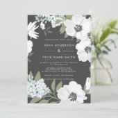  Anemone Ash Wedding Kaart (Staand voorkant)