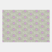 Anemone Birthday Wrapping Paper Sheets (Voorkant 2)