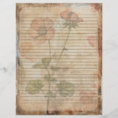 Anemone Bloem Oud Manuscript Briefhoofd (Voorkant)