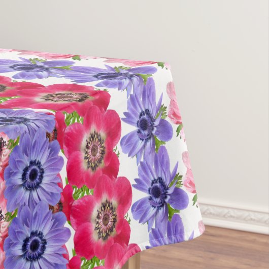 Anemone Bloemen Elegante Bloemen Rechthoek Tafelkleed (Voorbeeld)