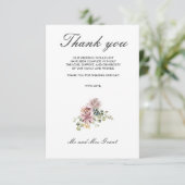 Anemone Blush | Foto Floral Wedding Dank u Bedankkaart (Staand voorkant)