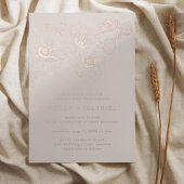 Anemone Boeket Bruiloft Folie Uitnodiging