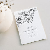 Anemone Boeket Bruiloft Save The Date