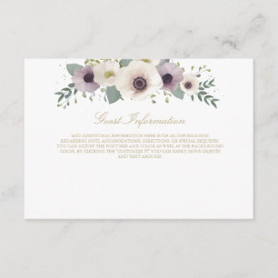 Anemone Boeket Informatie Kaart