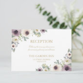 Anemone Boeket Ontvankaart Informatiekaartje (Staand voorkant)