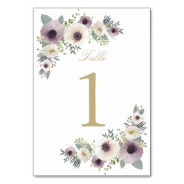 Anemone Boeket Tafel Nummer Kaart