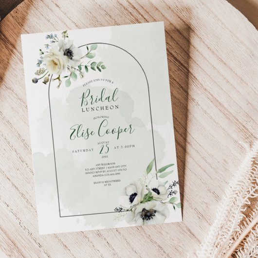 Anemone Bouquet Arch Vrijgezellenfeest Kaart