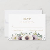 Anemone Bouquet RSVP-kaart RSVP Kaartje (Voorkant)