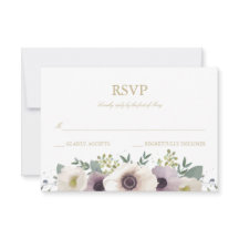 Anemone Bouquet RSVP-kaart