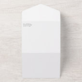 Anemone Bouquet trouwt in één uitnodiging (Buitenkant)