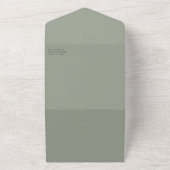 Anemone Bouquet trouwt in één uitnodiging (Buitenkant)