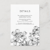 Anemone Bouquet Wedding Enclosure Kaart (Voorkant)