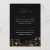 Anemone Bouquet Wedding Insert Informatiekaartje (Voorkant)