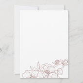Anemone Bouquet Wedding Invitation Kaart (Achterkant)