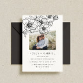 Anemone Bouquet Wedding Invitation Kaart