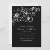 Anemone Bouquet Wedding Invitation Kaart (Voorkant)