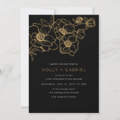 Anemone Bouquet Wedding Invitation Kaart (Voorkant)