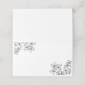 Anemone Bouquet Wedding Place Card Plaatskaartje (Buitenkant ongevouwen)