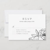 Anemone Bouquet Wedding RSVP (Voorkant)