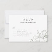 Anemone Bouquet Wedding RSVP (Voorkant)