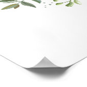 Anemone Bouquet Wedding Welcome Sign Poster (Hoek)