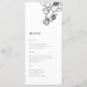 Anemone bruiloft menu (Voorkant)
